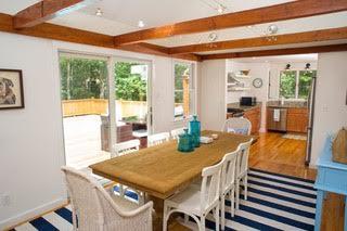 51 Old Purchase Road Edgartown, MA 02539 - Photo 5 of 24 a view of a dining room with furniture large windows and wooden floor