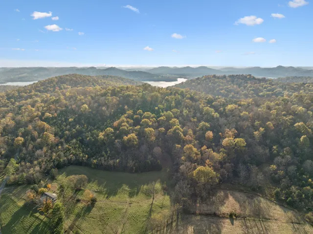 a view of lake and mountain