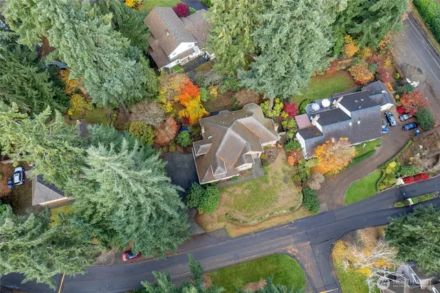 an aerial view of a city with lots of residential buildings