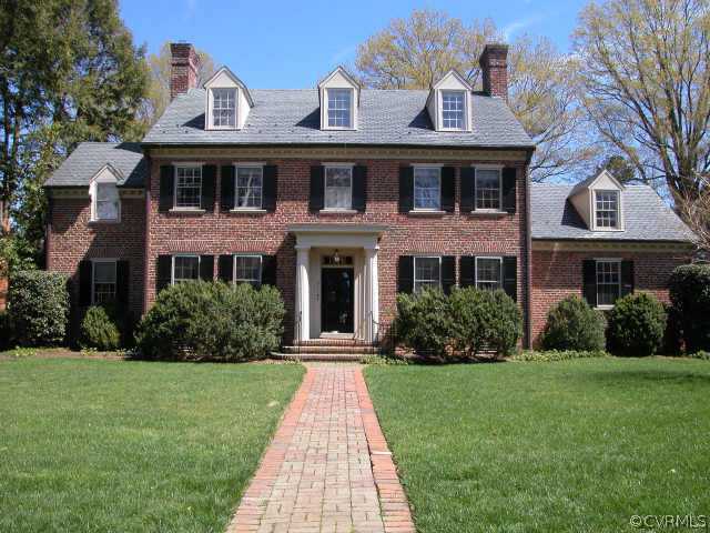 211 Nottingham Road Richmond, VA 23221 - Photo 1 of 1 a front view of a brick house with a yard