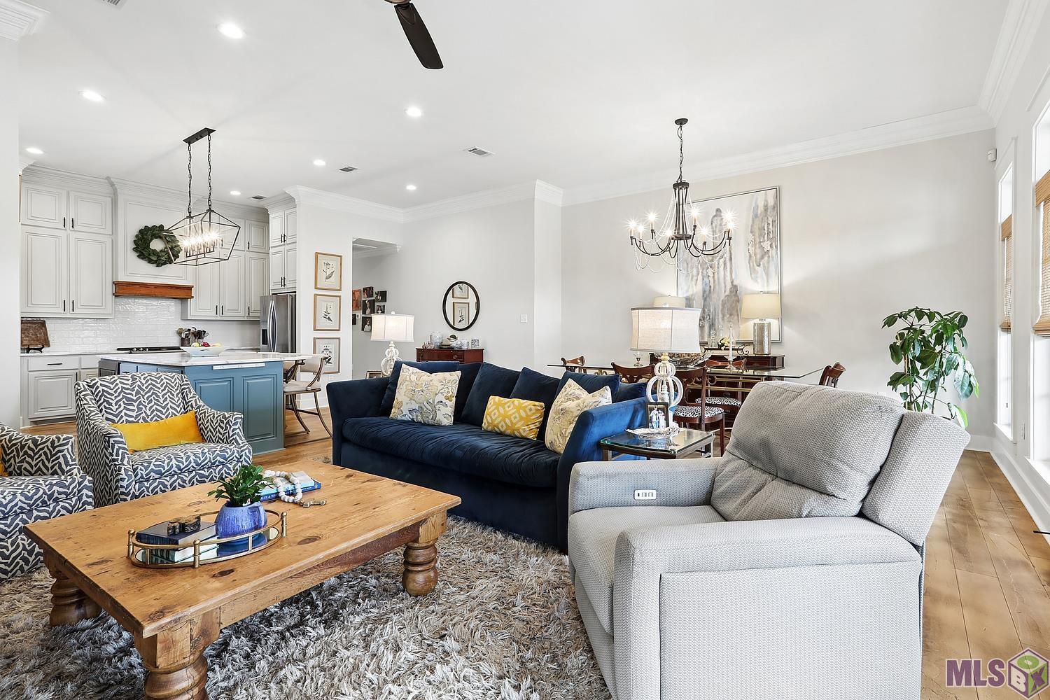 7143 Rue Lierre Street Zachary, LA 70791 - Photo 4 of 15 Living Room and Dining Room