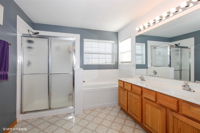 534 Wynbrooke Road Romeoville, IL 60446 - Photo 8 of 15 a bathroom with a tub sink and mirror