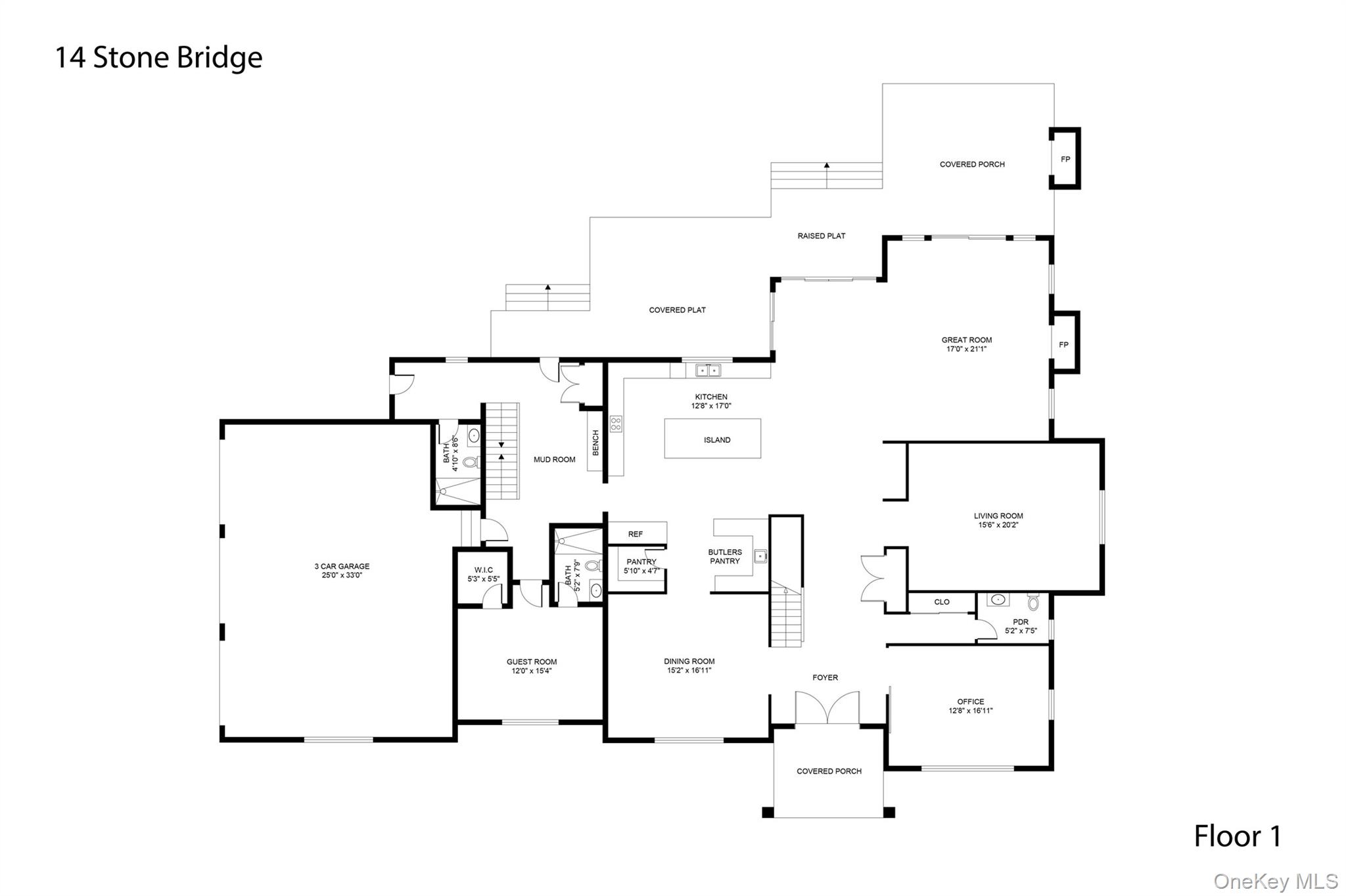 5 Stone Bridge Road Purchase, NY 10577 - Photo 5 of 6 1st floor Plan