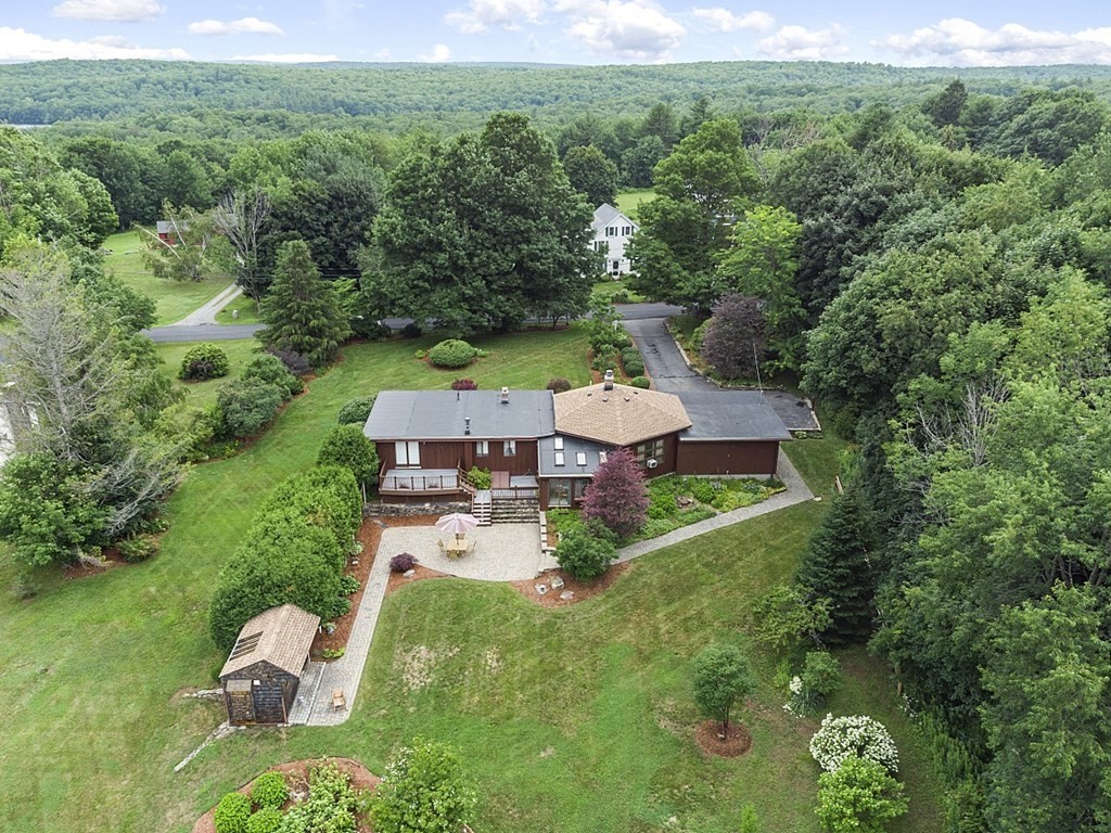 190 Davis Road Westminster, MA 01473 - Photo 4 of 41 an aerial view of a house with a yard