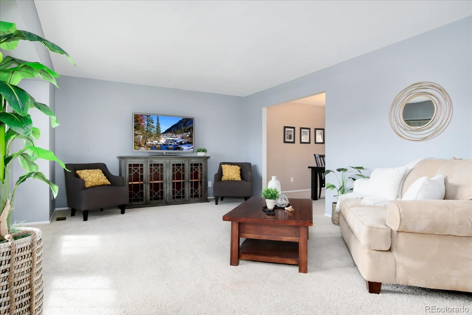 405 Northridge Road Highlands Ranch, CO 80126 - Photo 4 of 40 a living room with furniture and a potted plant