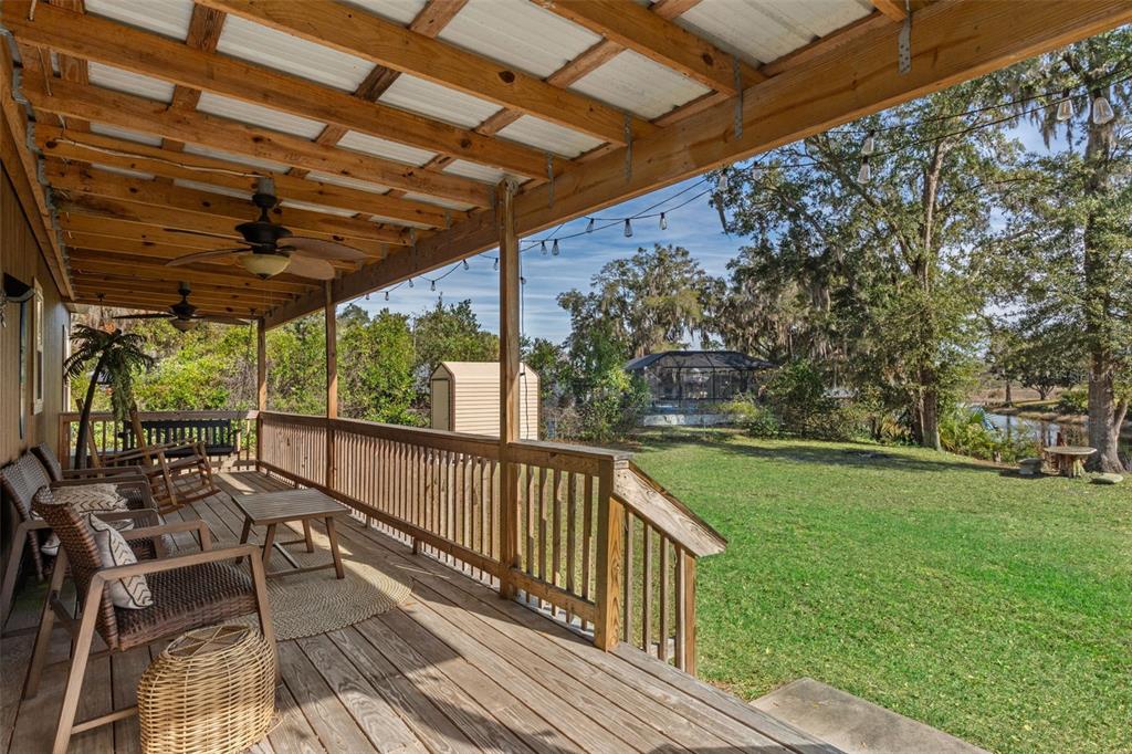 6287 North Crew Terrace Hernando, FL 34442 - Photo 31 of 38 a view of balcony with wooden floor and outdoor space