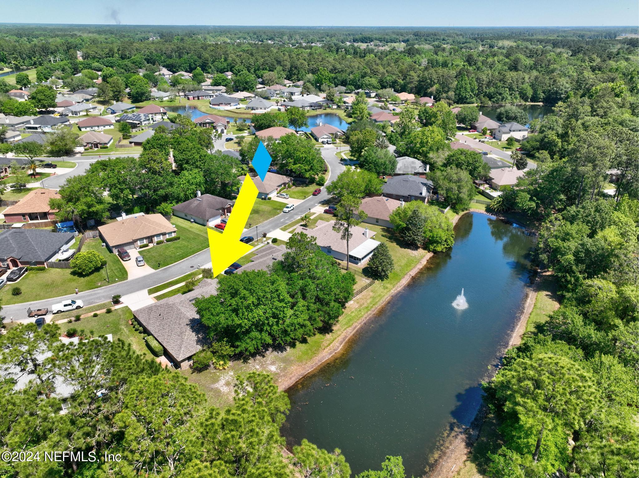2949 Turning Leaf Lane Jacksonville, FL 32221 - Photo 114 of 116 an aerial view of residential houses with outdoor space and street view