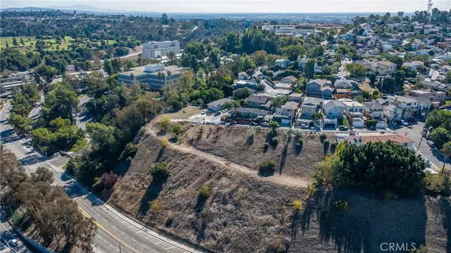 an aerial view of a city
