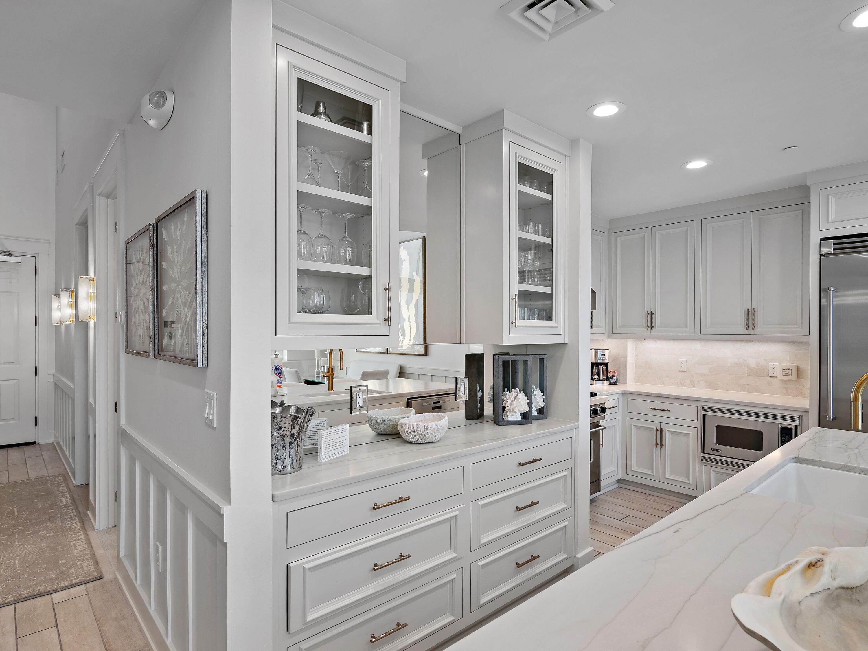 37 Compass Point Way South, Unit 421 Inlet Beach, FL 32461 - Photo 24 of 30 a bathroom with a sink double vanity and a mirror