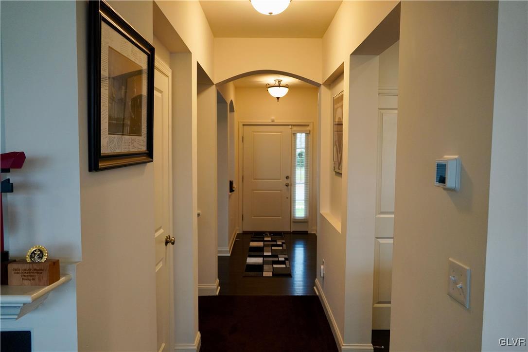 345 Newlins Road East Easton, PA 18040 - Photo 3 of 38 Foyer with Beautiful Arched Entry and Hardwood Flo