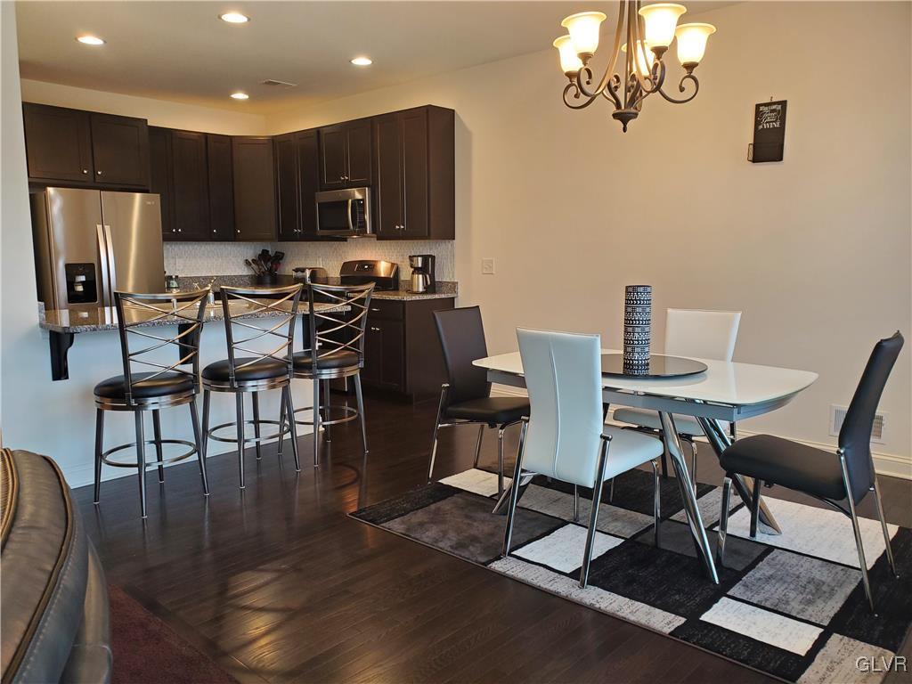 345 Newlins Road East Easton, PA 18040 - Photo 5 of 38 View Into Kitchen with Recessed Lighting and Dinin