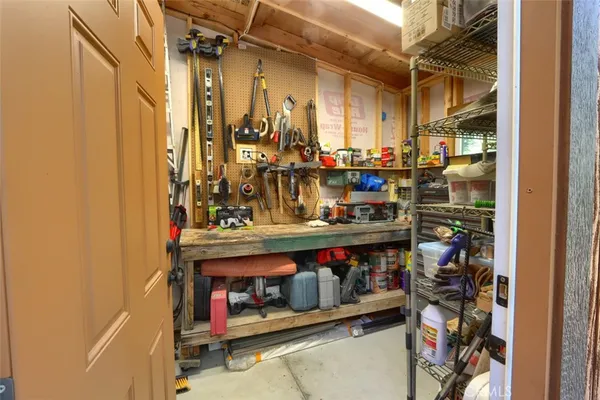 a view of storage and utility room
