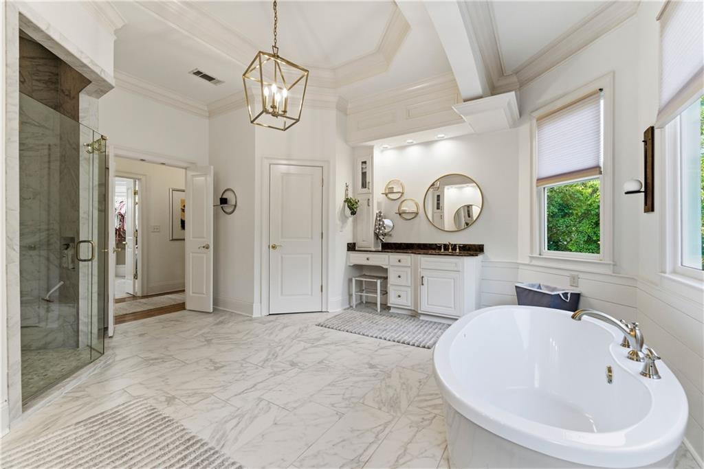 2918 Major Ridge Trail Duluth, GA 30097 - Photo 43 of 70 a bathroom with a sink and a mirror