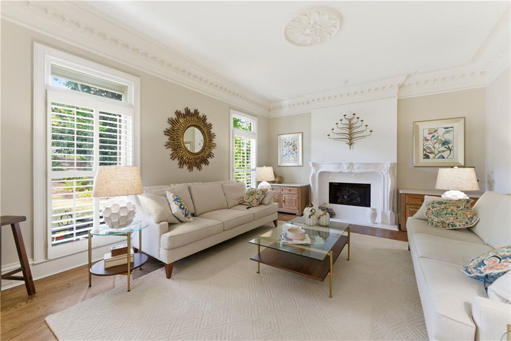 2918 Major Ridge Trail Duluth, GA 30097 - Photo 8 of 70 a living room with furniture and a fireplace