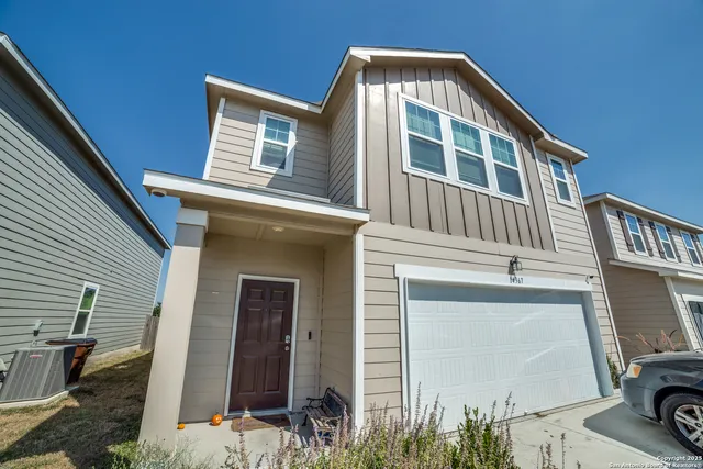 a front view of a house