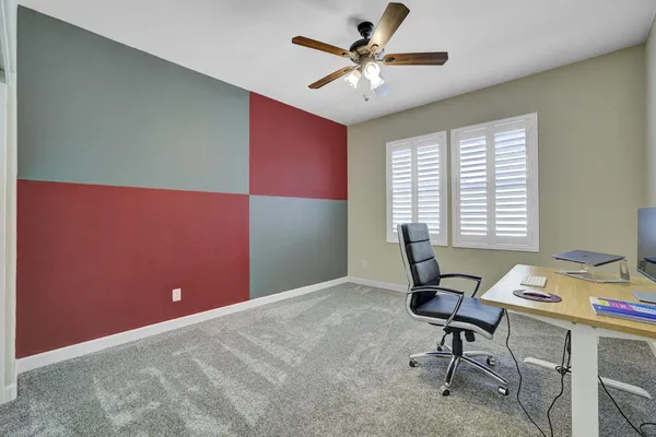 a workspace with a window