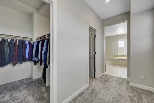 a view of a walk in closet