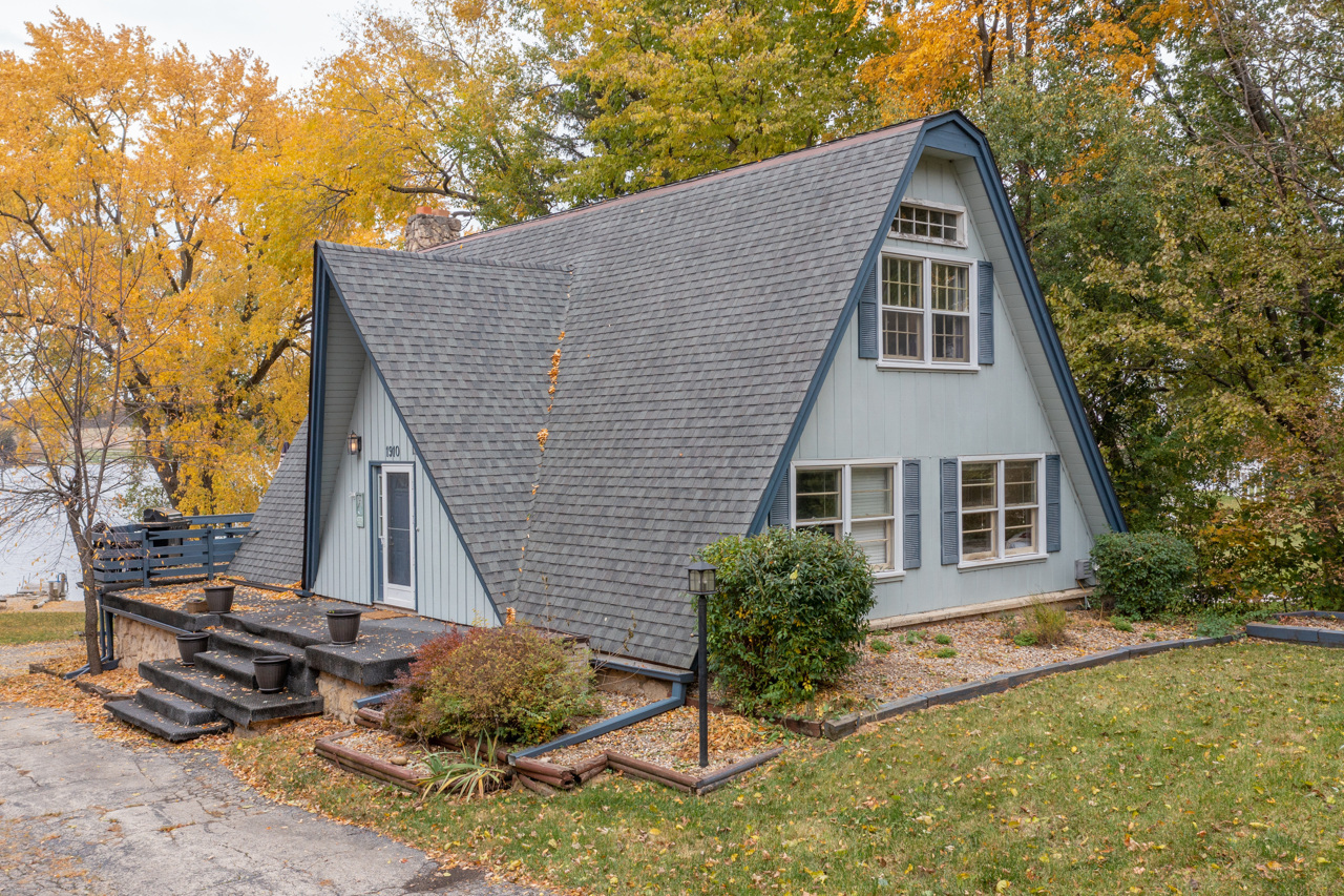 a house with trees in the background