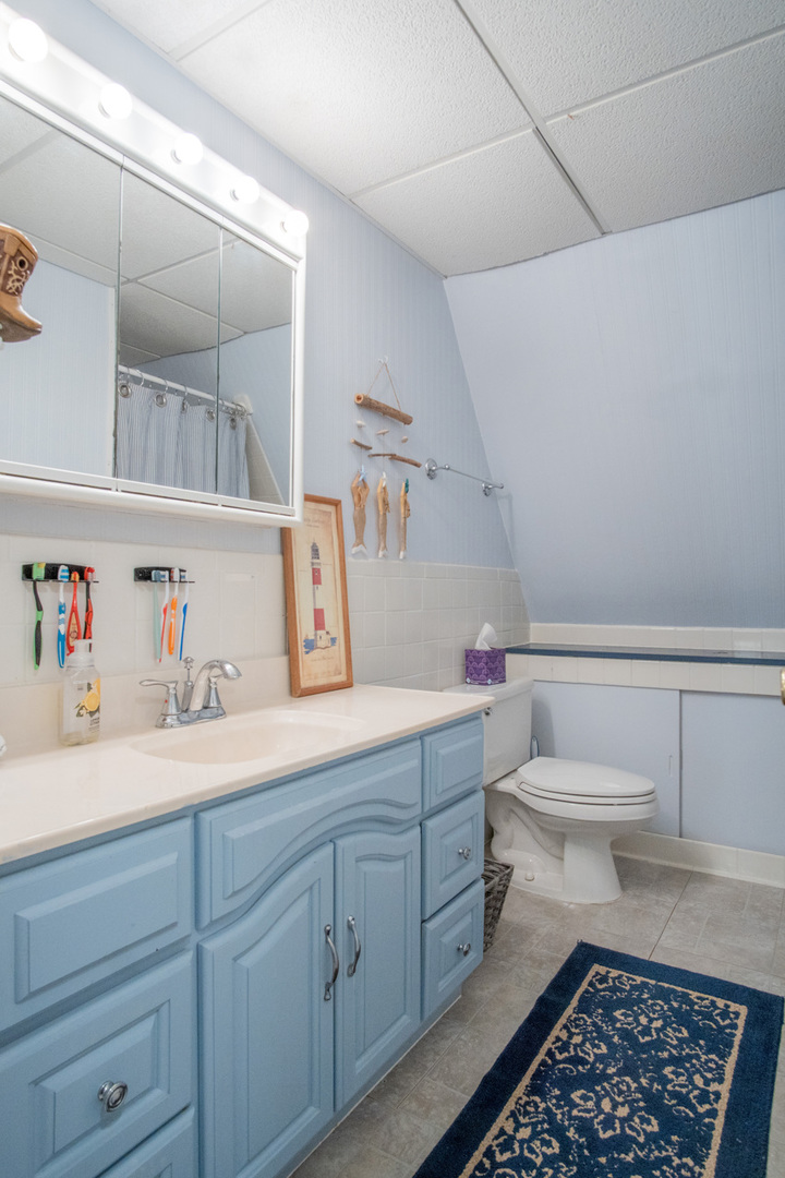 1910 Baintree Road Lake Summerset, IL 61019 - Photo 13 of 42 a bathroom with a sink a toilet and a mirror