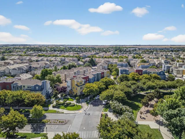a huge green field with lots of trees