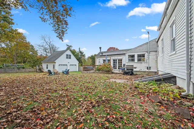 a house view with a garden space