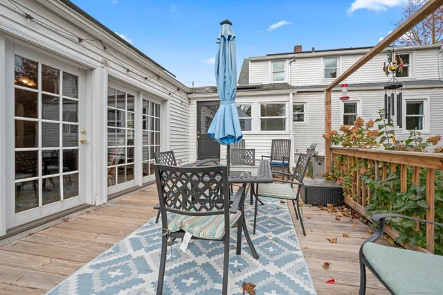 a view of a house with sitting area