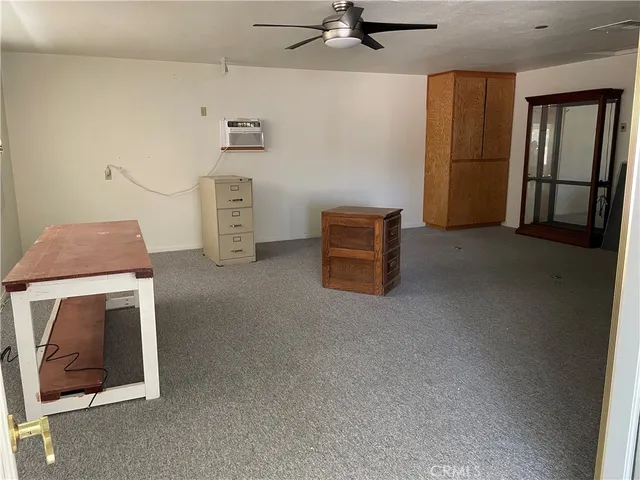 a room with furniture and closet