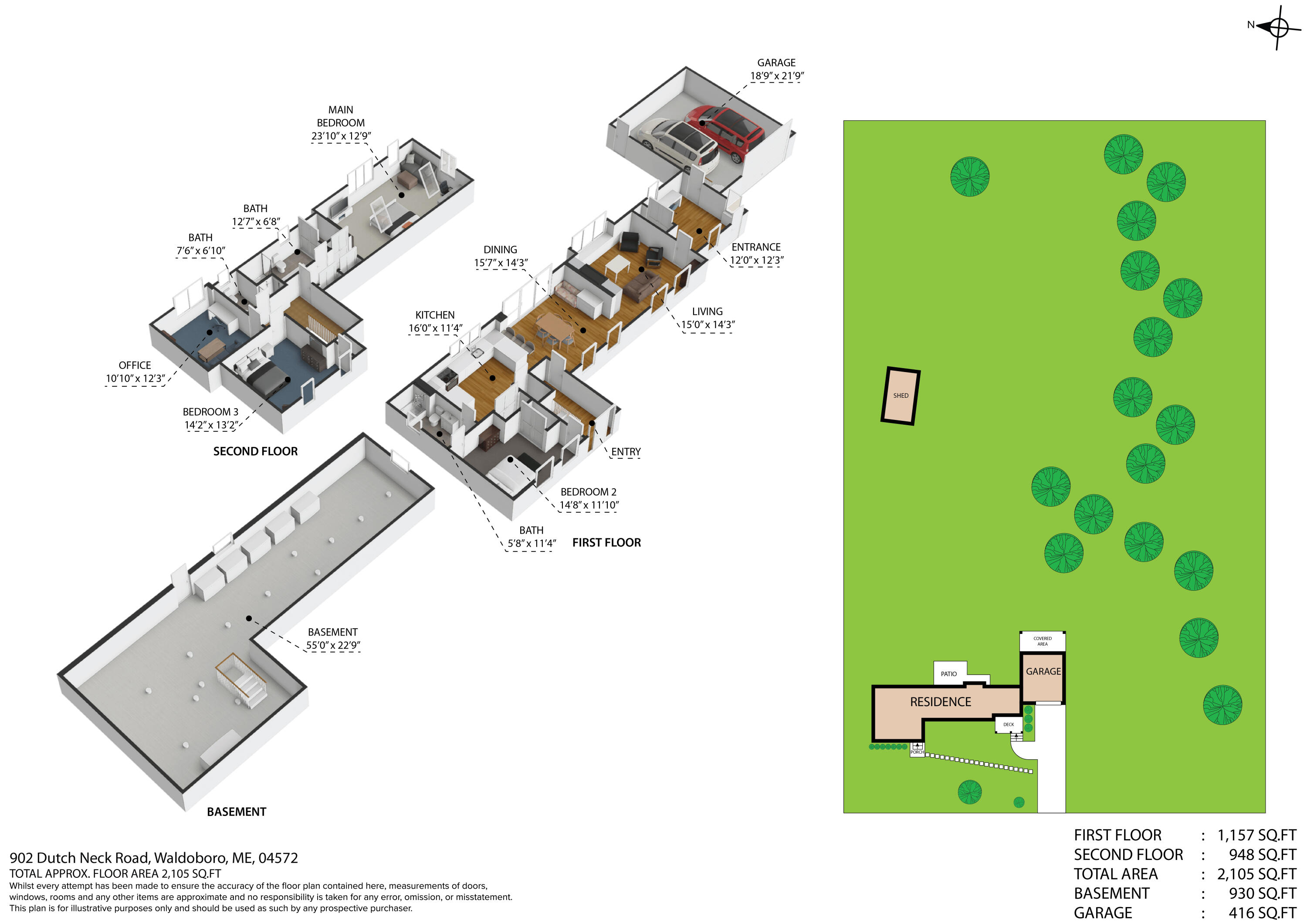 902 Dutch Neck Road Waldoboro, ME 04572 - Photo 107 of 107 902_dutch_neck_rd_waldoboro_me_04572_3d