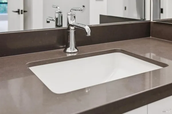 a close view of sink