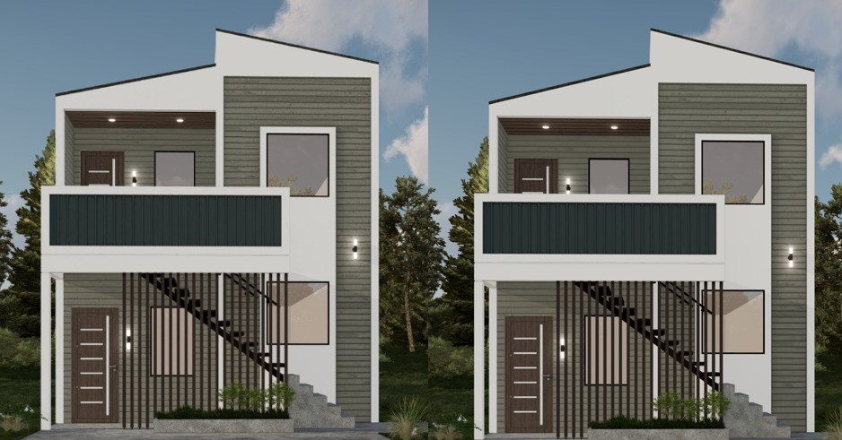 a view of a house with a porch