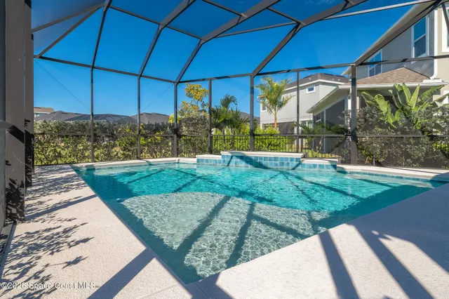 a view of a porch with a backyard