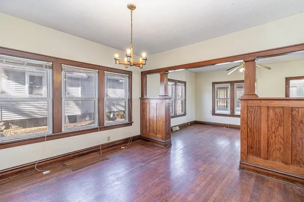 a view of a room with window