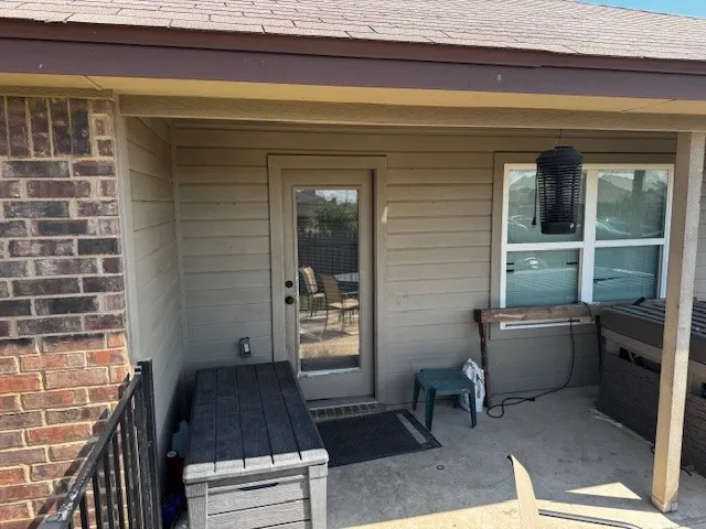 a view of storage and utility room