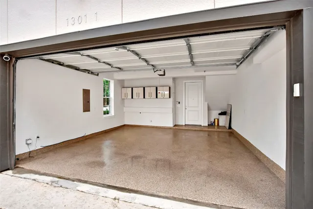 a view of a room with an empty space