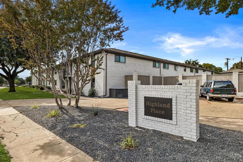 3933 Inwood Road, Unit 2023 Dallas, TX 75209 - Photo 20 of 24 a view of a house with a garden