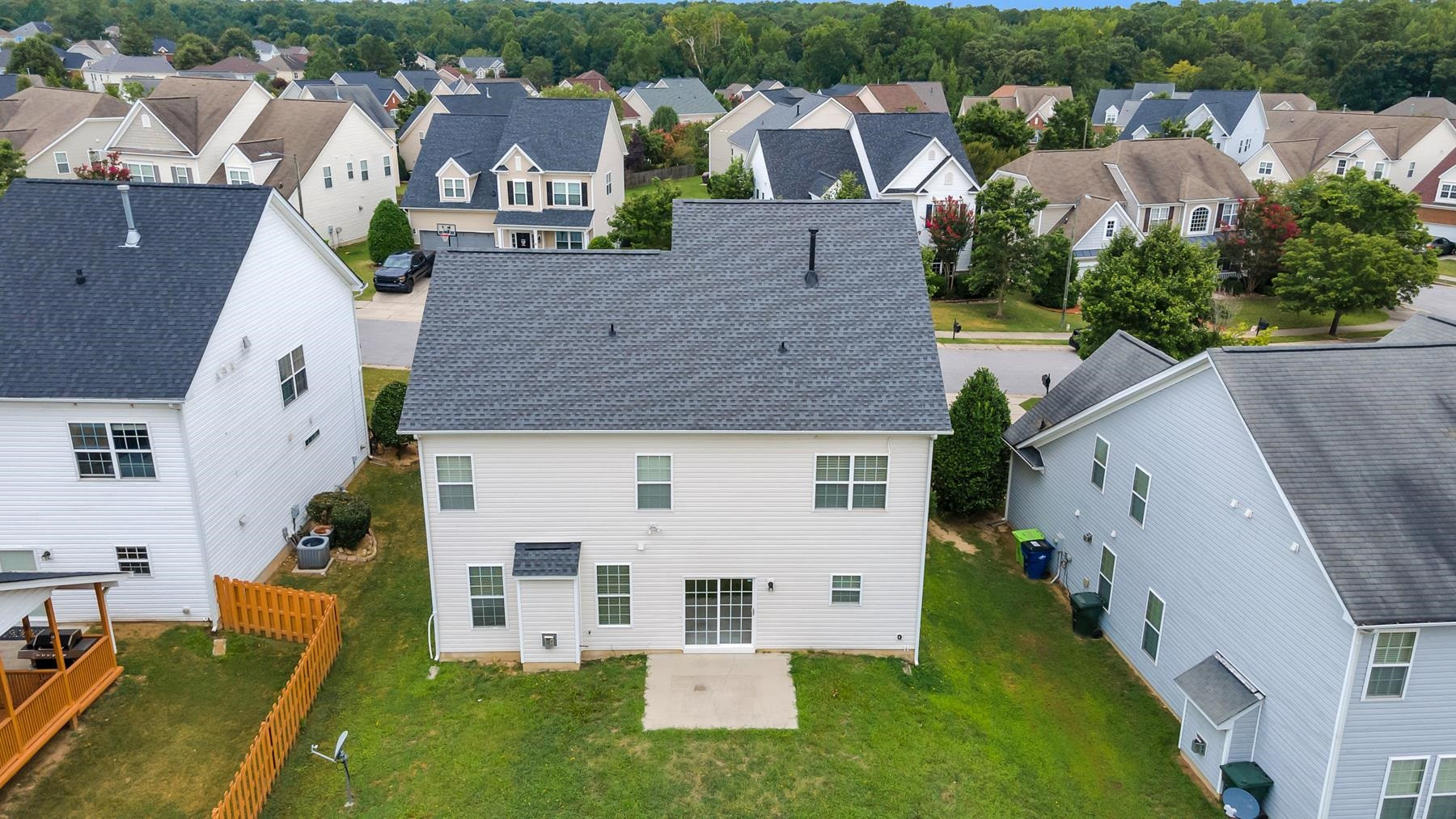 6316 Sparkling Brook Drive Raleigh, NC 27616 - Photo 5 of 44 an aerial view of residential houses with outdoor space and parking