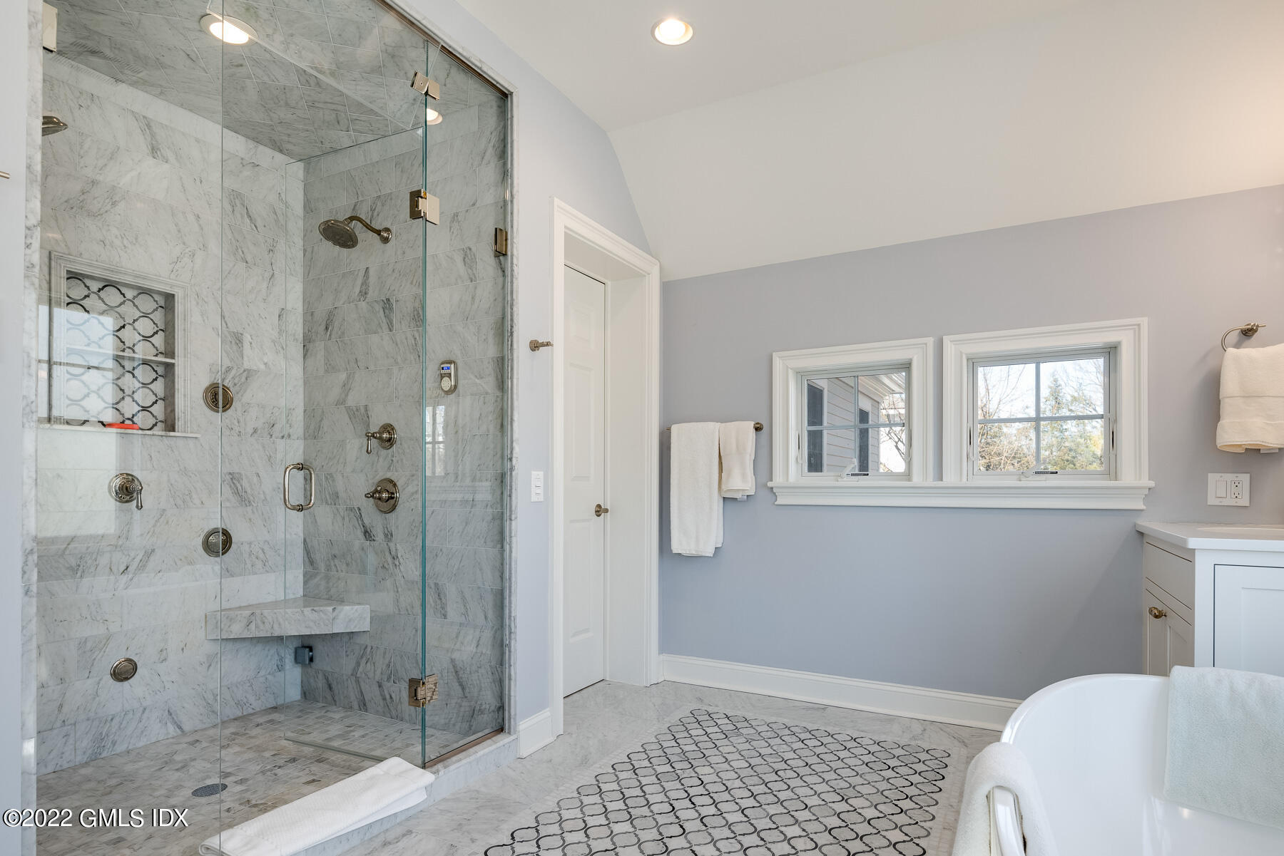 22 Widgeon Way Greenwich, CT 06830 - Photo 14 of 26 a bathroom with a sink toilet and shower