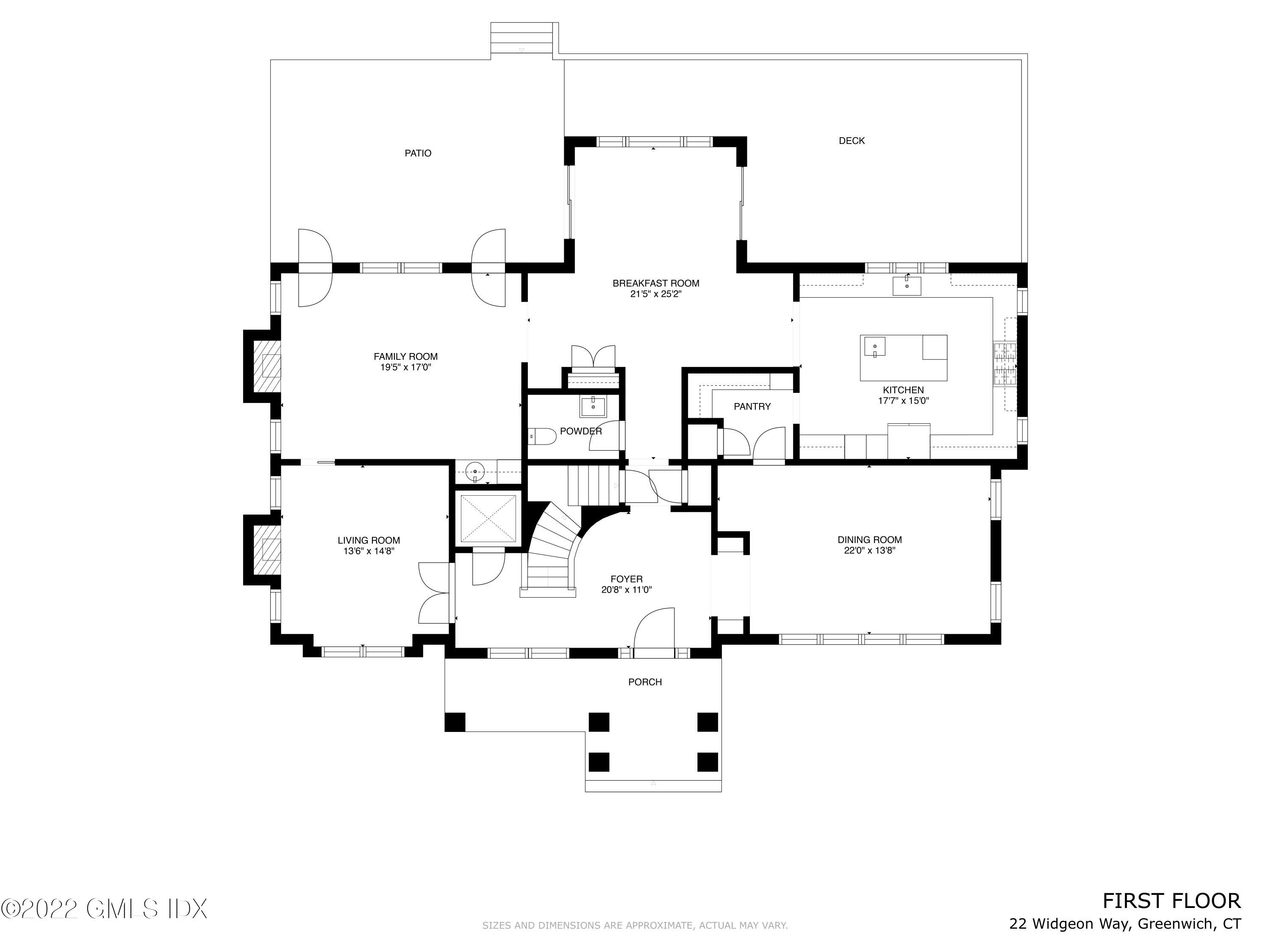 22 Widgeon Way Greenwich, CT 06830 - Photo 23 of 26 a picture of floor plan
