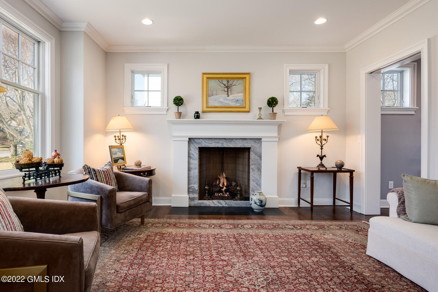 22 Widgeon Way Greenwich, CT 06830 - Photo 3 of 26 a living room with furniture and a fireplace