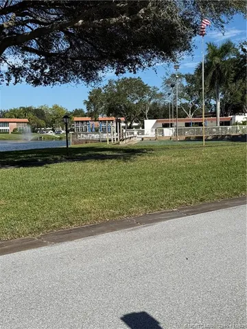 a view of a lake with houses