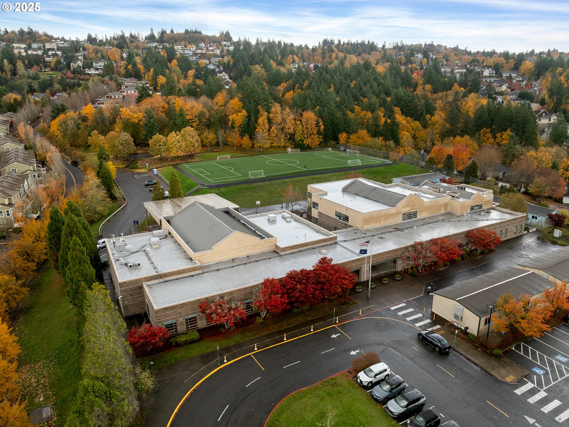 3030 Northwest Montara Loop Portland, OR 97229 - Photo 19 of 24 an aerial view of a house with a garden