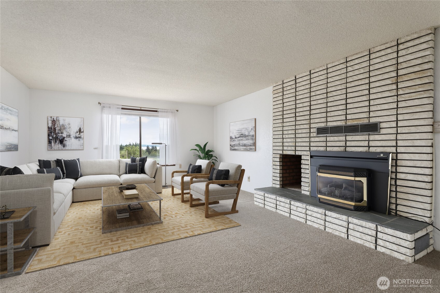 2725 Hunt Road Oak Harbor, WA 98277 - Photo 3 of 40 a living room with furniture and a fireplace