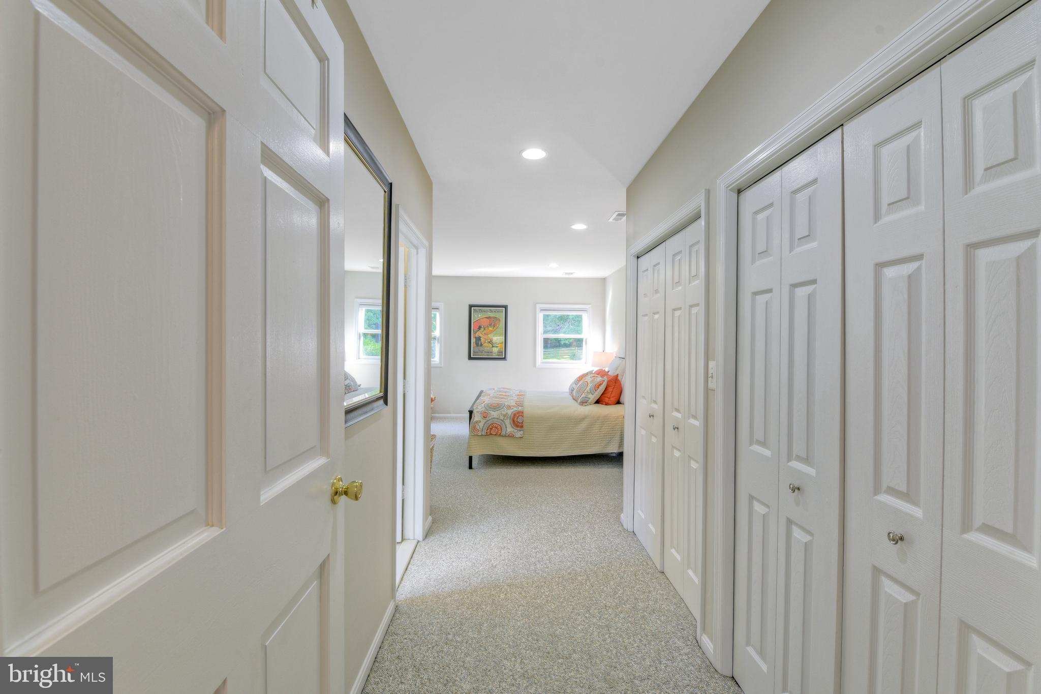 418 Range Road Baltimore, MD 21204 - Photo 17 of 39 Entry to Primary Bedroom with wall of closets