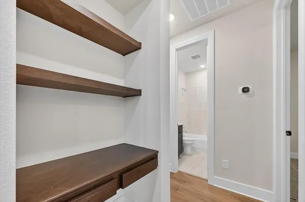 a view of wooden floor