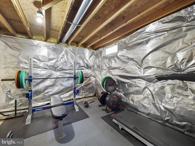 a room with furniture