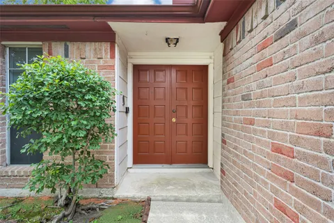 a view of front door of house