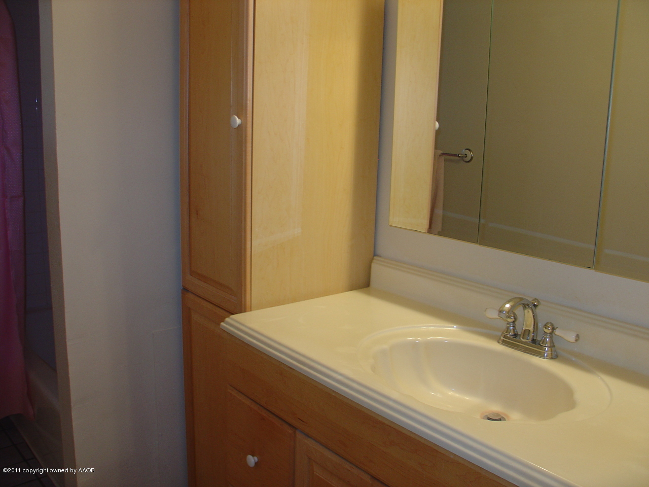 3306 Bedford Road Amarillo, TX 79106 - Photo 14 of 19 a bathroom with a sink and a mirror