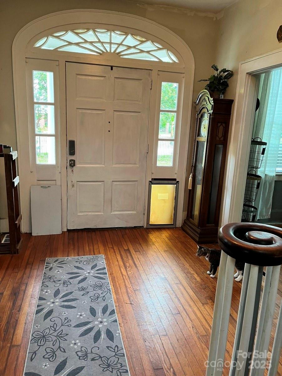 423 East Main Street Conway, NC 27820 - Photo 40 of 44 a view of a entryway door with wooden floor