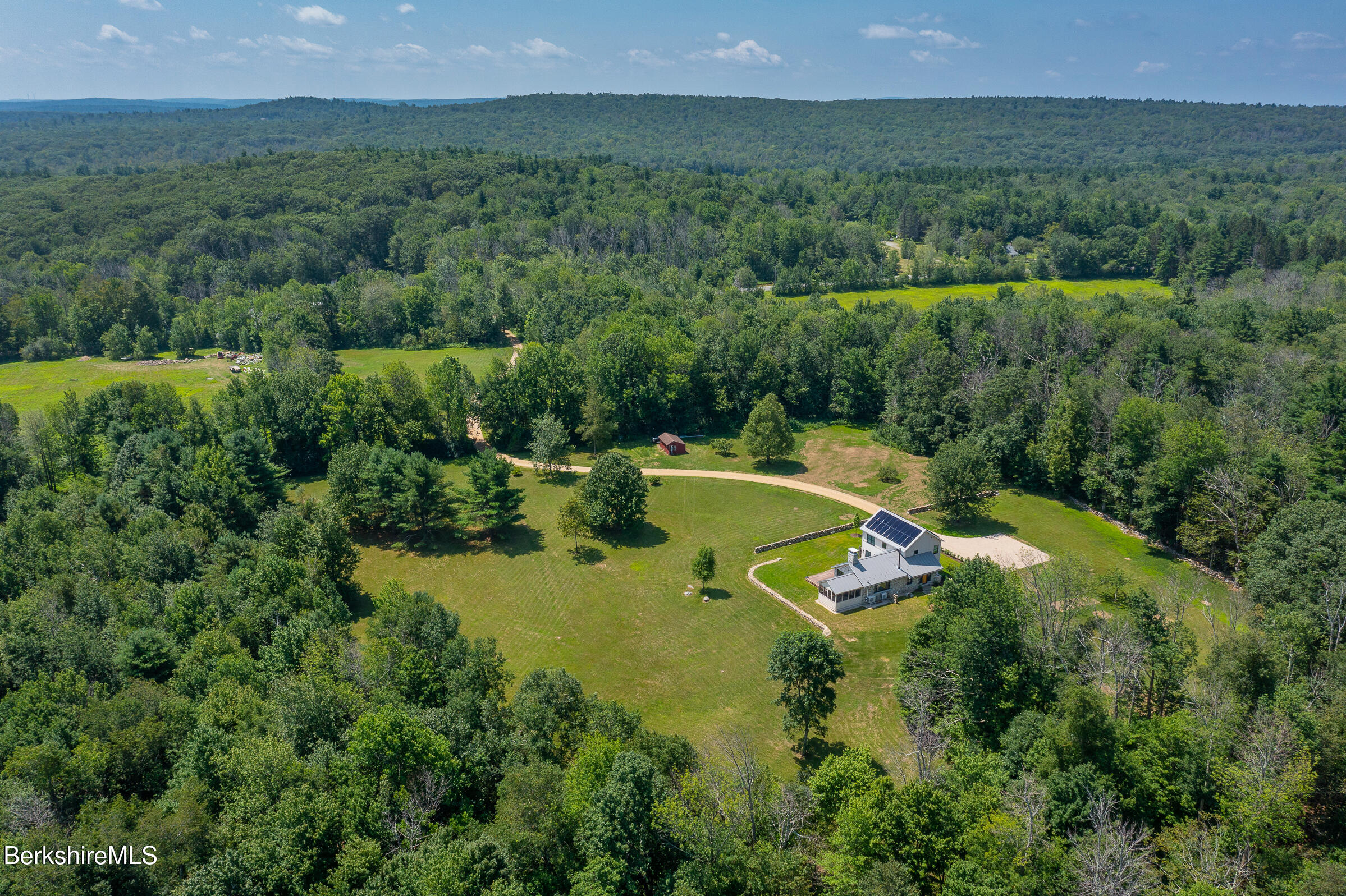 194 Sandisfield Road Sandisfield, MA 01255 - Photo 12 of 59 an aerial view of a house with a yard