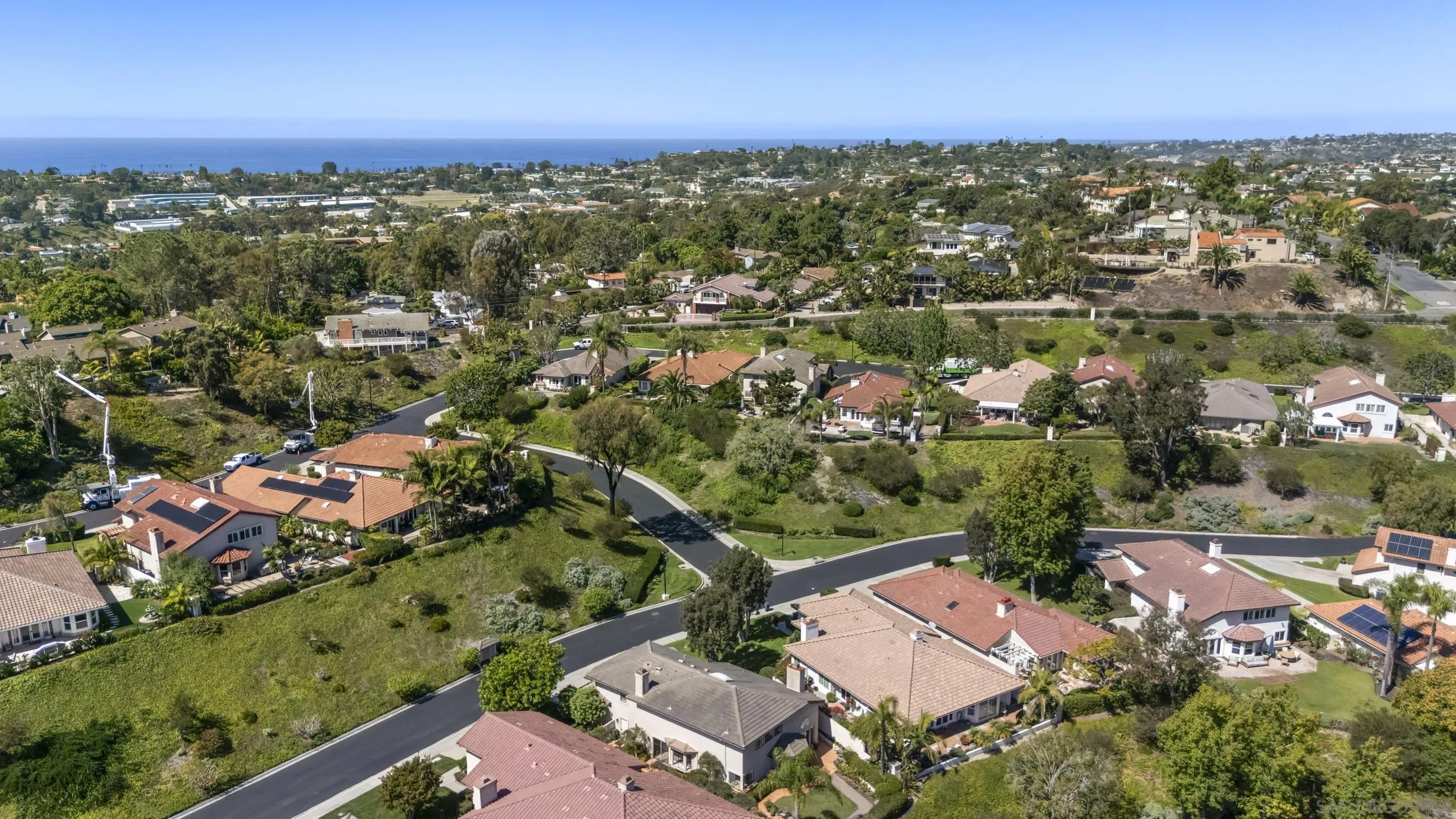 1240 Ladera Linda Del Mar, CA 92014 - Photo 31 of 35 an aerial view of residential houses with outdoor space and street view